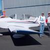 Jim Price and George Follmer in front of George's RV-6A, which is for sale