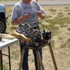 Richard Rains from Spokane 
and his spectacular 1/4 scale Bently Rotary engine